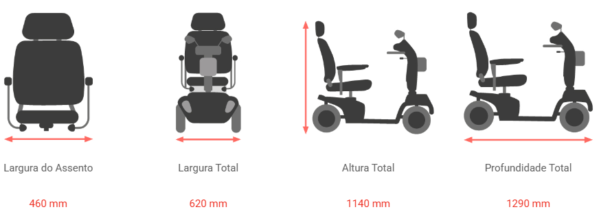 SCOOTER COMPACT DELUXE 500 SCOOTER COMPACT DELUXE 500 - Mobilidade Reduzida - Scooters