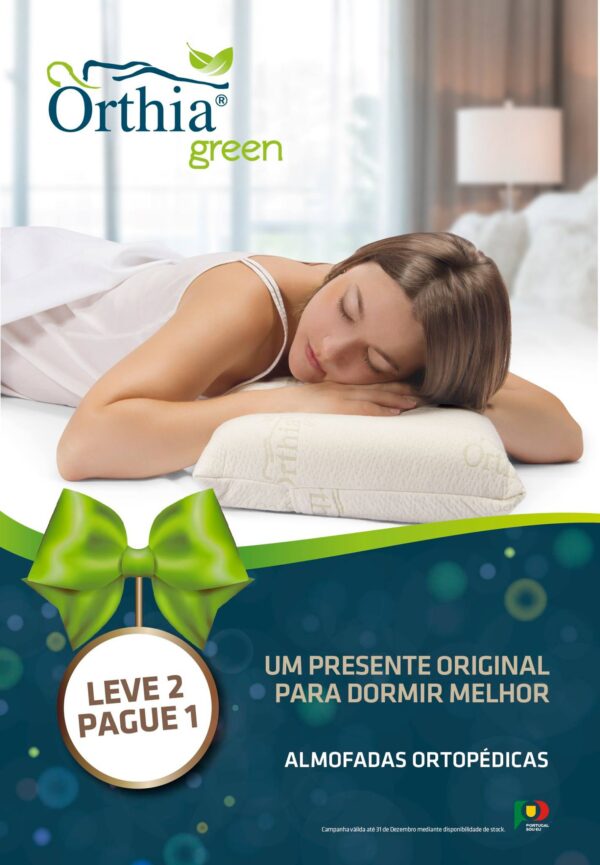 ALMOFADA ORTÓPEDICA VISCOELÁSTICO COMFORT GREEN PACK NATAL LEVE 2 PAGUE 1 - Acessórios de Cama - Promoções